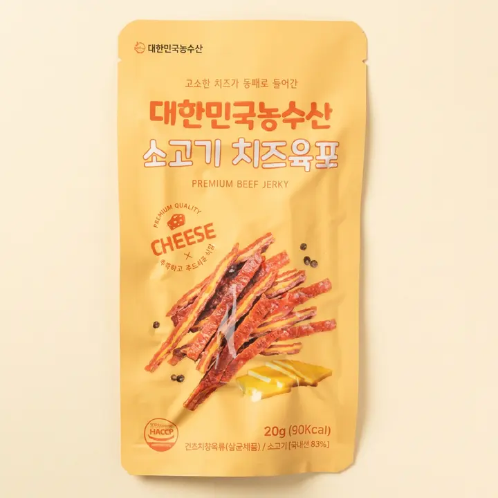 대한민국농수산 소고기 치즈육포, 20g, 10개