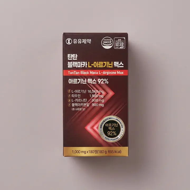 유유제약 탑탄 블랙마카 L-아르기닌 맥스, 180정, 1개